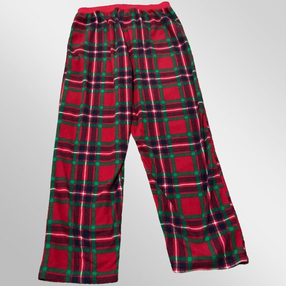 The Children's Place Boys XL Size 14 Red and Green Checkered PJ Pants - Picture 2 of 6